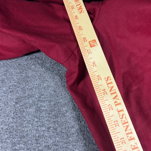 Pendleton Pants Womens 12 Red Made in USA 100% Virgin Wool Trouser Vintage - Picture 8 of 13